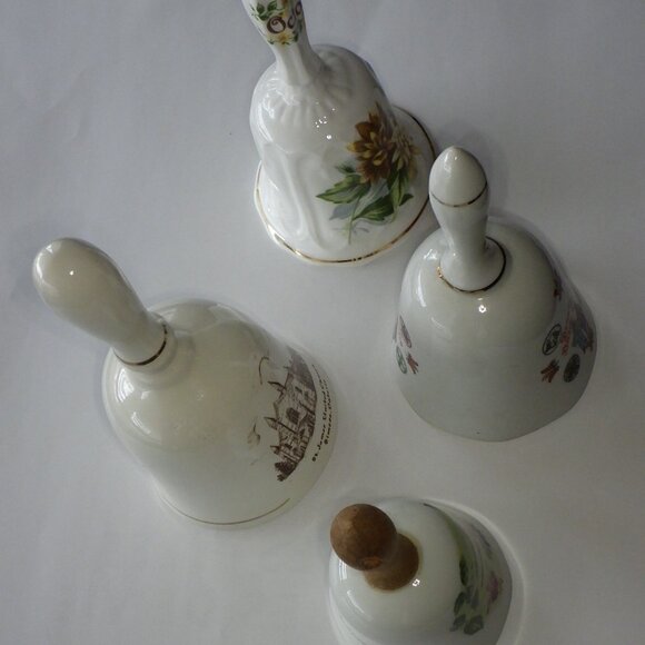 Bone China & Porcelain Bells Upcycle Christmas Crafts Projects Art Decor Lot 4 - Picture 3 of 8